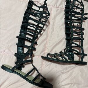 Black Gladiator Sandals